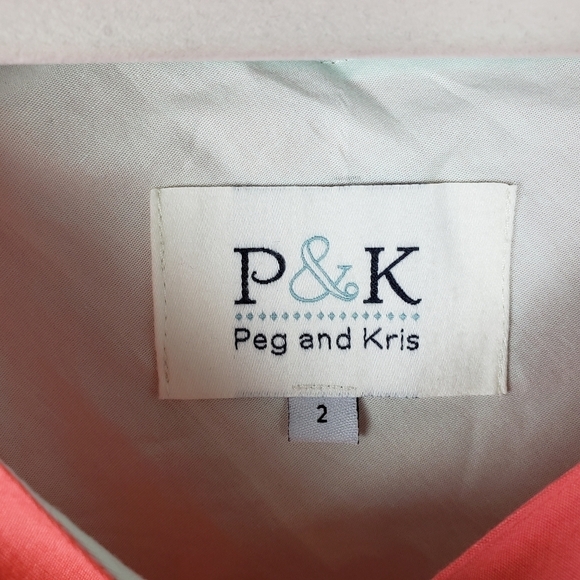 Peg & Kris Layered Tie Shoulder Shell Tank Size 2 - Picture 7 of 8